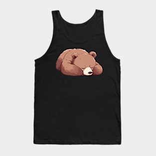 Sleepy Grizzly Bear - Grizzly Bear Tank Top